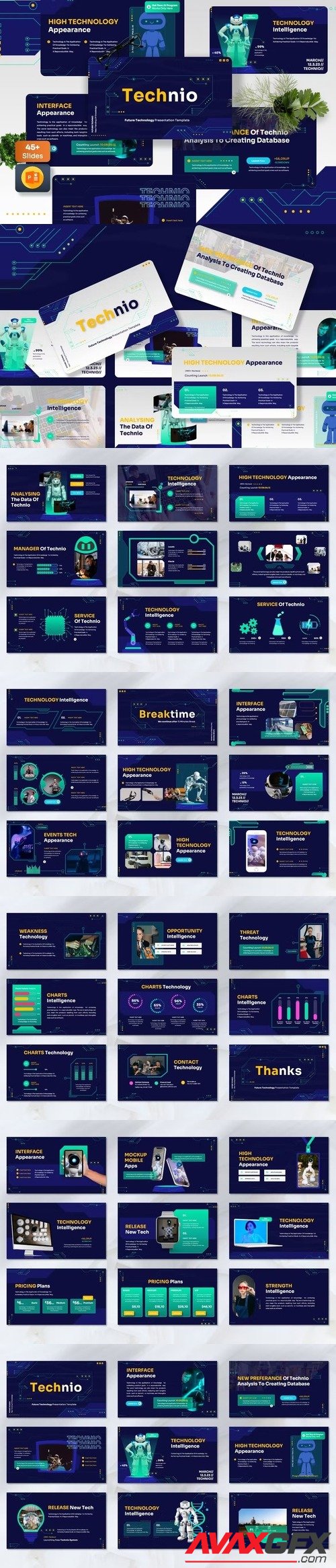 Technio - Technology Powerpoint Templates [PPTX]