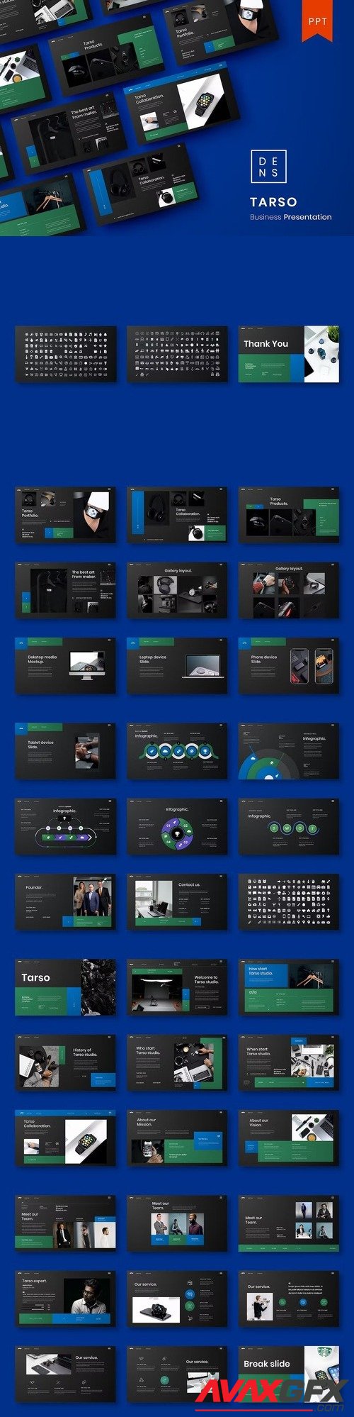 Tarso – Business PowerPoint Template [PPTX]