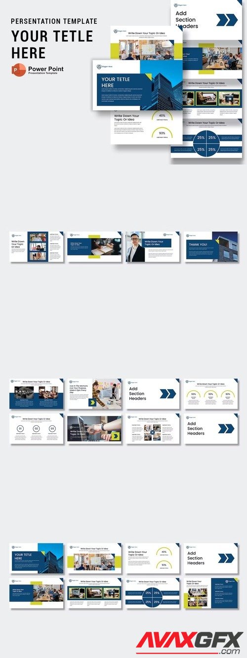 Your Tetle Here Persentation PowerPoint Template [PPTX]