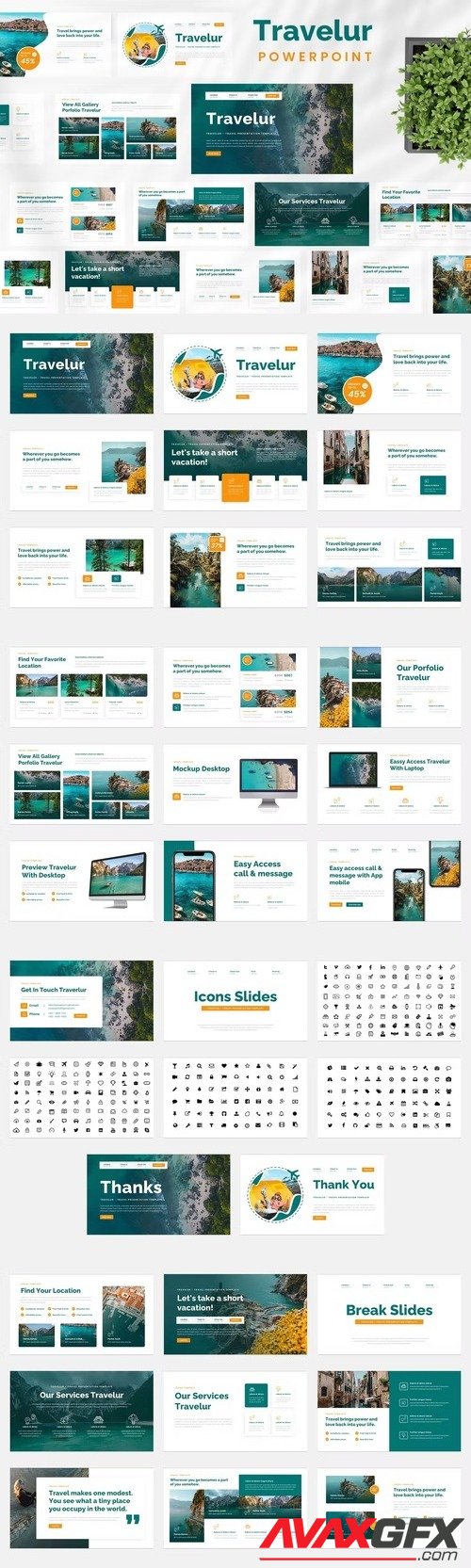 Travelur - Travel Powerpoint Template [PPTX]