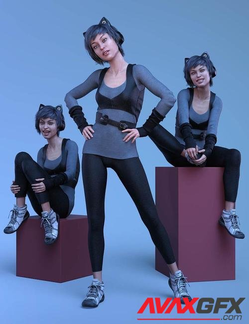 CDI Poses for Teen Raven 8 and Genesis 8 Female