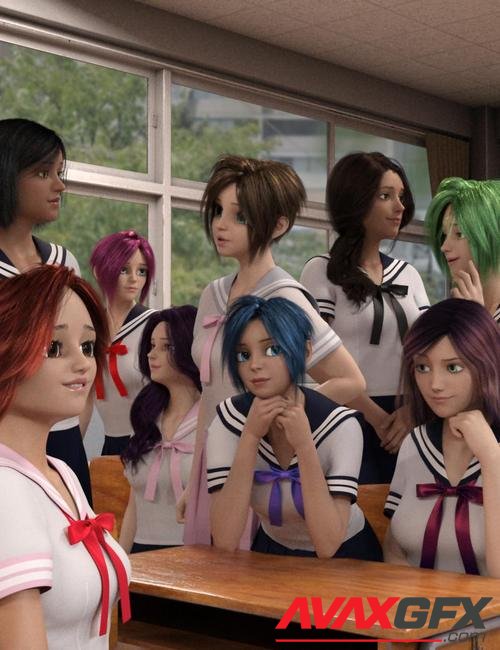 Anime Faces for Genesis 8 Female