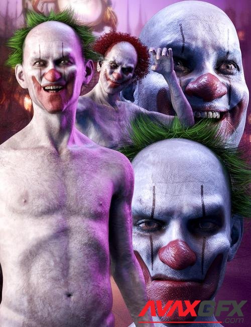 M3DCG Clown Generator for Genesis 8.1 Males