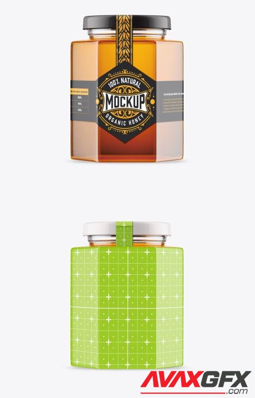 Heafonal Honey Glass Jar Mockup 470947554 [Adobestock]