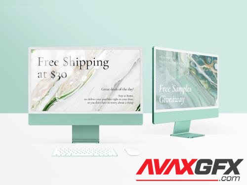 Computer Desktop Screen Mockup 468676413 [Adobestock]