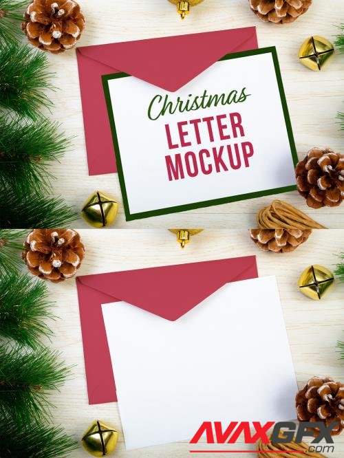 Christmas Letter and Envelope Mockup 466042048 [Adobestock]