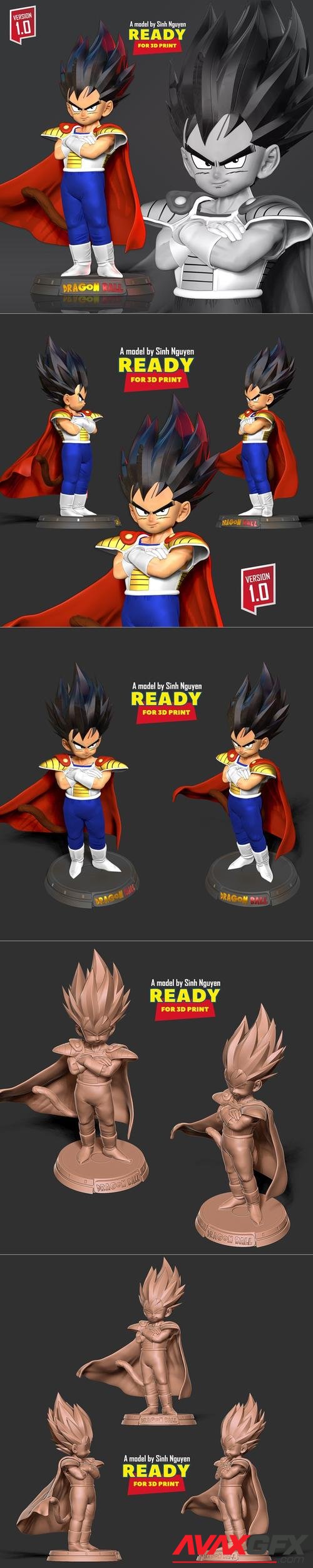 Kid Vegeta 3D Print