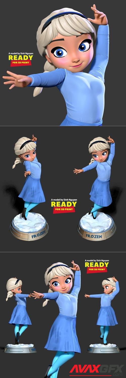 Young Elsa 3D Print