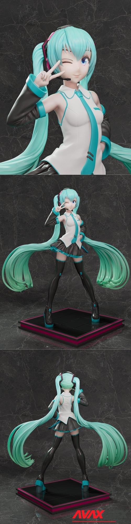 Hatsune Miku 3D Print