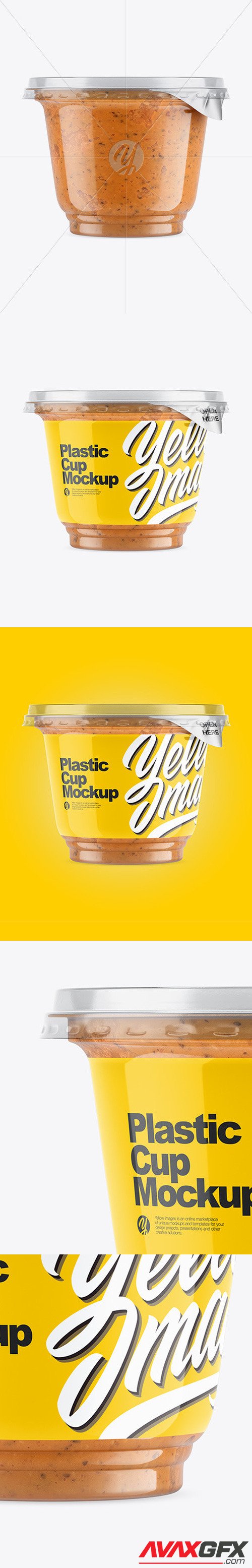 Plastic Cup w/ Sauce Mockup 46904 [TIF]