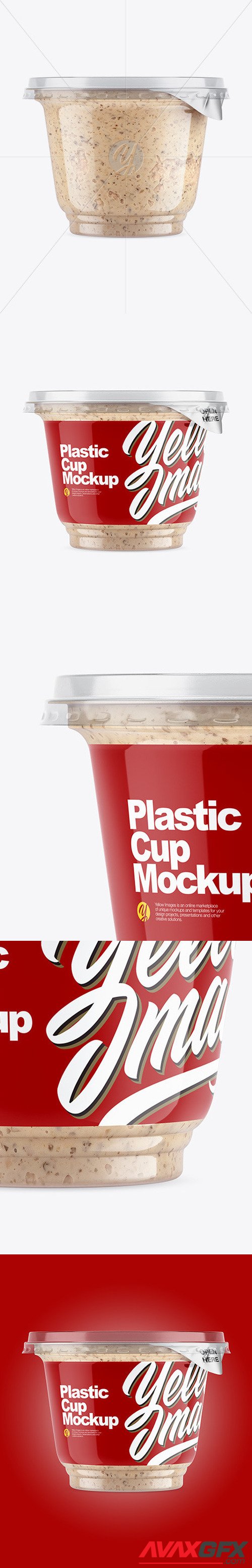 Plastic Cup w/ Sauce Mockup 46893 [TIF]