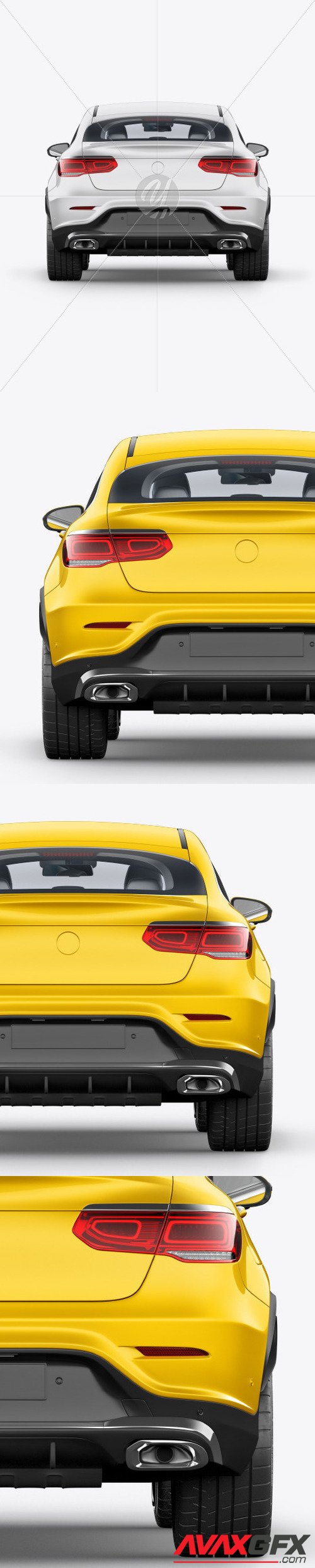 Coupe Crossover SUV Mockup - Back View 48146 [TIF]