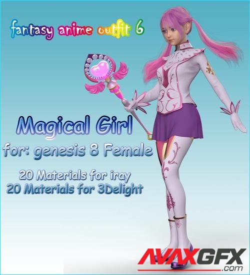 Fantasy Anime Outfit 6 _ Magical Girl_ for G8
