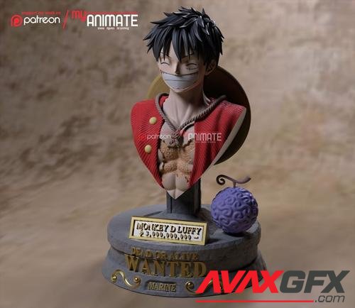 Luffy Bust 3D Print