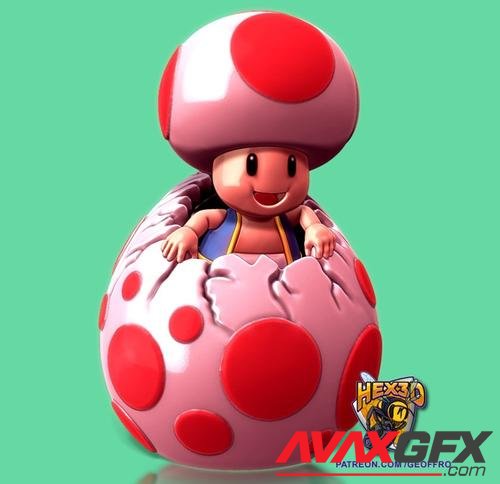 Hex3D - Toad Egg 3D Print