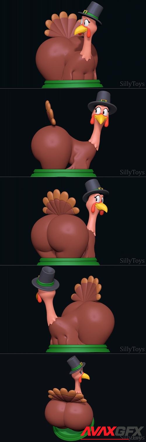 Turkey Big Booty for Thanksgiving 3D Print