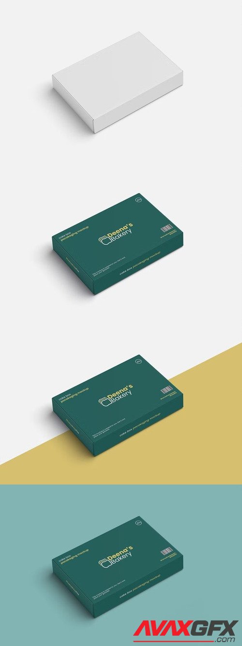 XFA - Cake Packaging Mockups 01 [PSD]