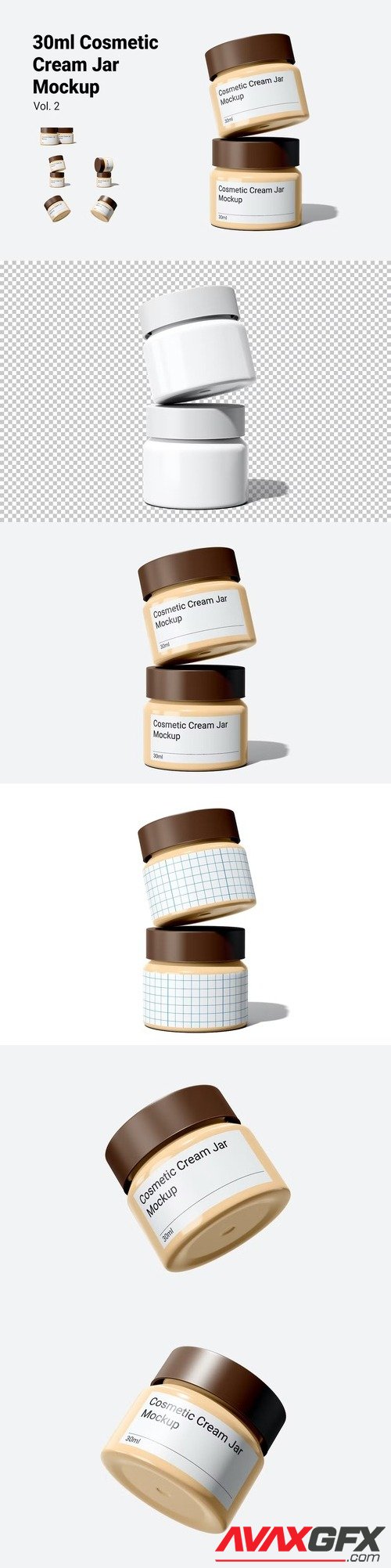 Cosmetic Cream Jar Mockup Vol.2 [PSD]