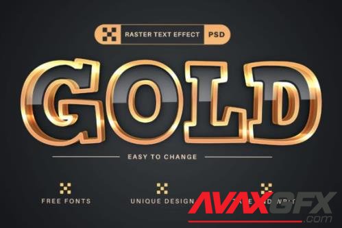 Gold Stroke - Editable Text Effect - 13460128