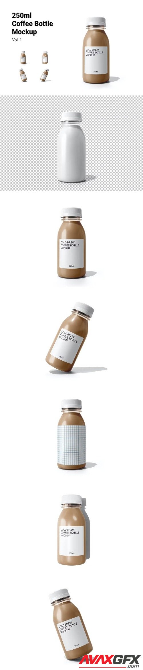 Coffee Bottle Mockup Vol.1 [PSD]