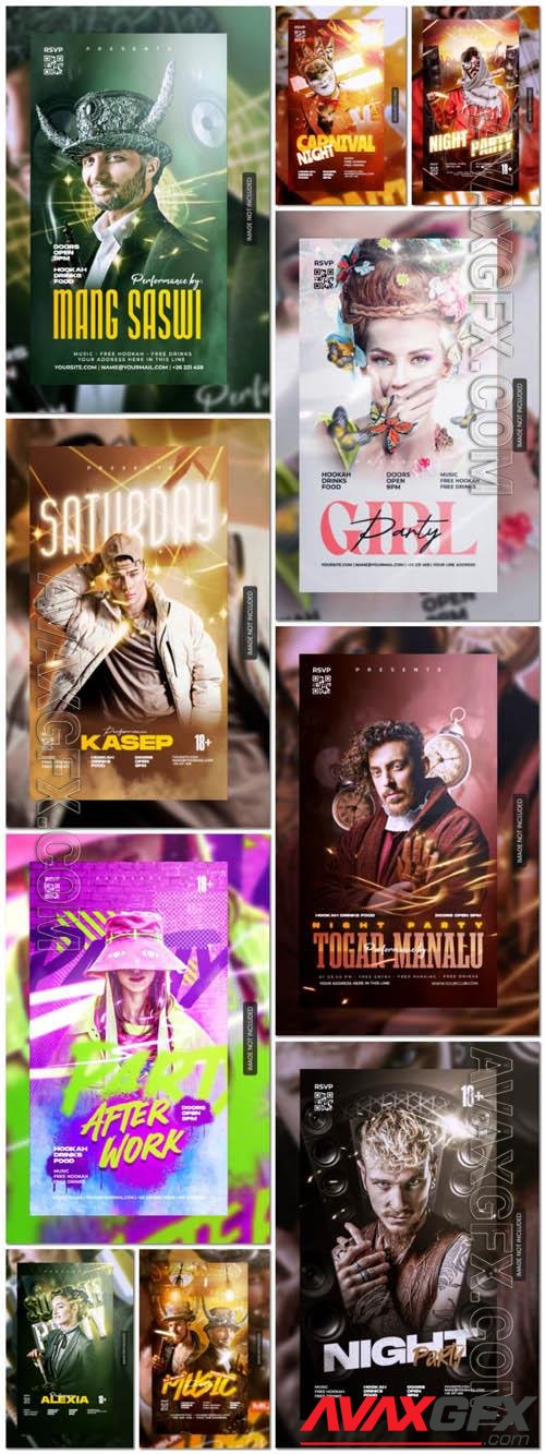 Flyer social media post, psd banner set vol 185 [PSD]