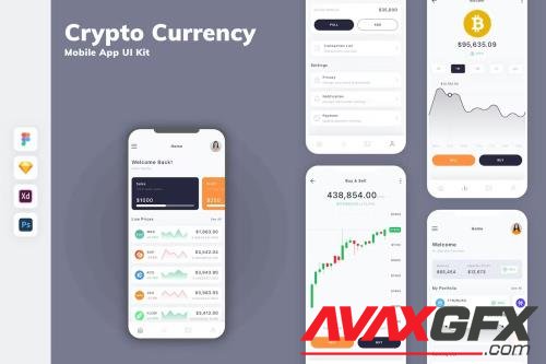 Crypto Currency Mobile App UI Kit E9D3963