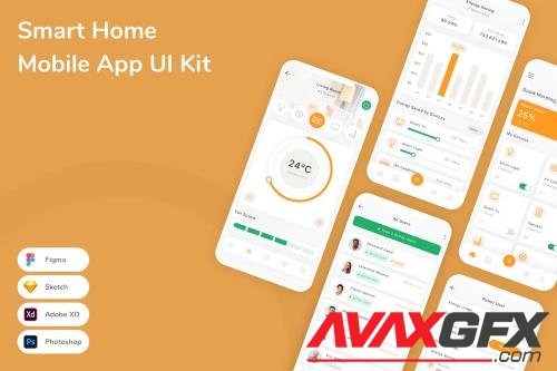 Smart Home Mobile App UI Kit 27VWSSE