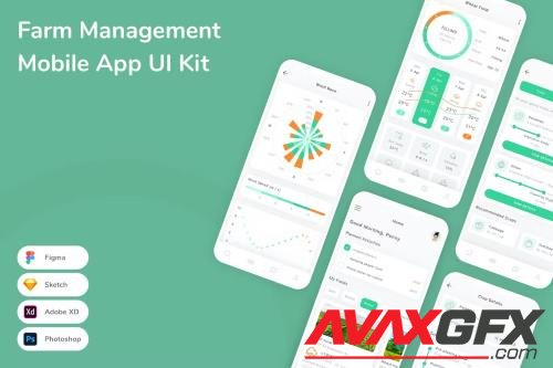 Farm Management Mobile App UI Kit DUBQRYB