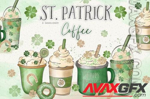 St Patrick Coffee design [PNG]