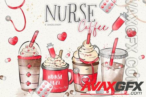 Nurse Coffee design [PNG]