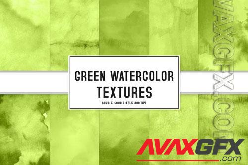 Green Watercolor Textures [JPG]