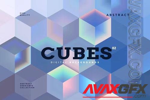 Cubes Abstract Backgrounds 02 PNG