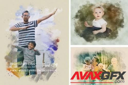 Family Photo Effect Template - 12171473