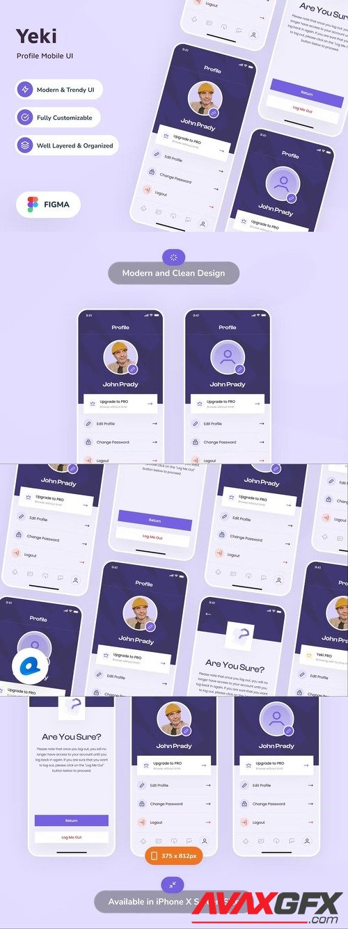 Yeki - Profile Mobile App UI