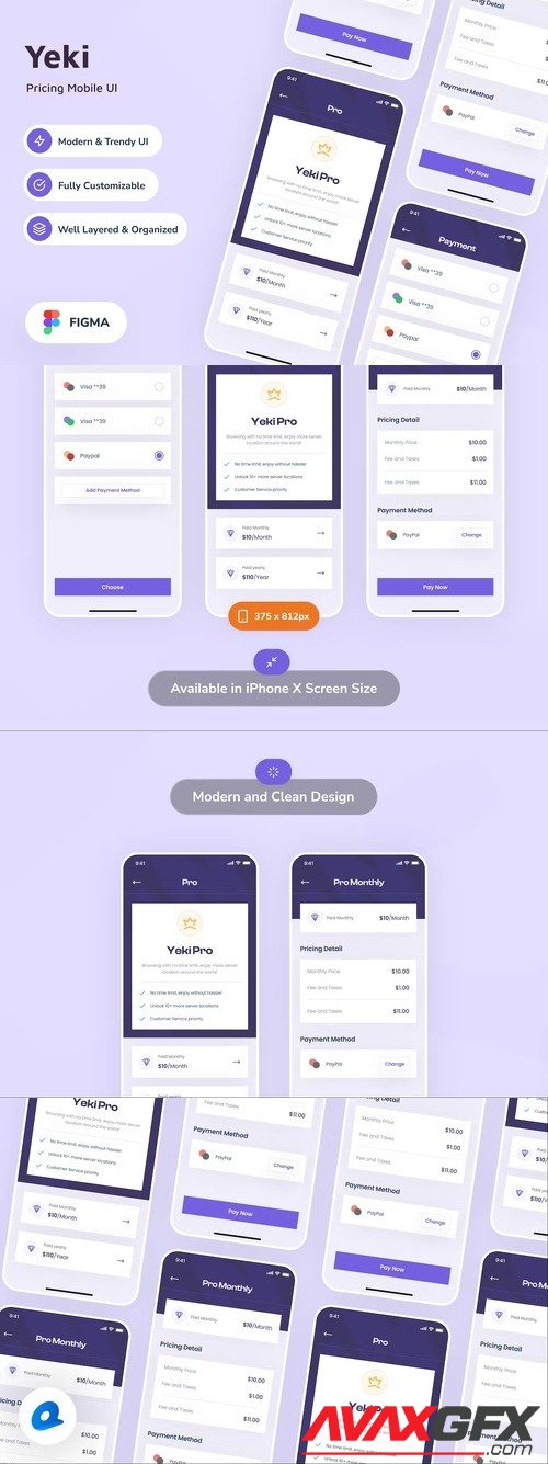 Yeki - Pricing Mobile App UI