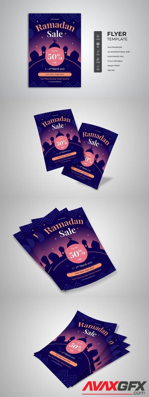 Ramadan Sale Flyer BXBNFEG [PSD]