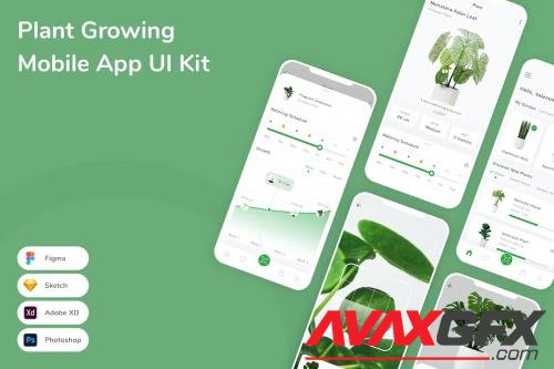 Plant Growing Mobile App UI Kit 952EVTC