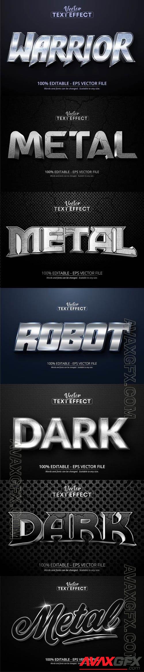 Vector 3d text editable, text effect font vol 121 [EPS]