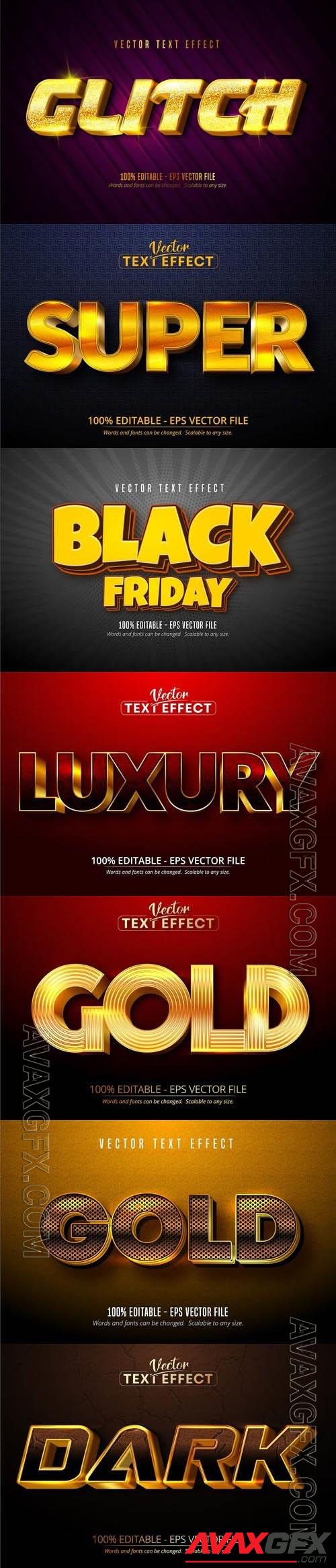 Vector 3d text editable, text effect font vol 120 [EPS]