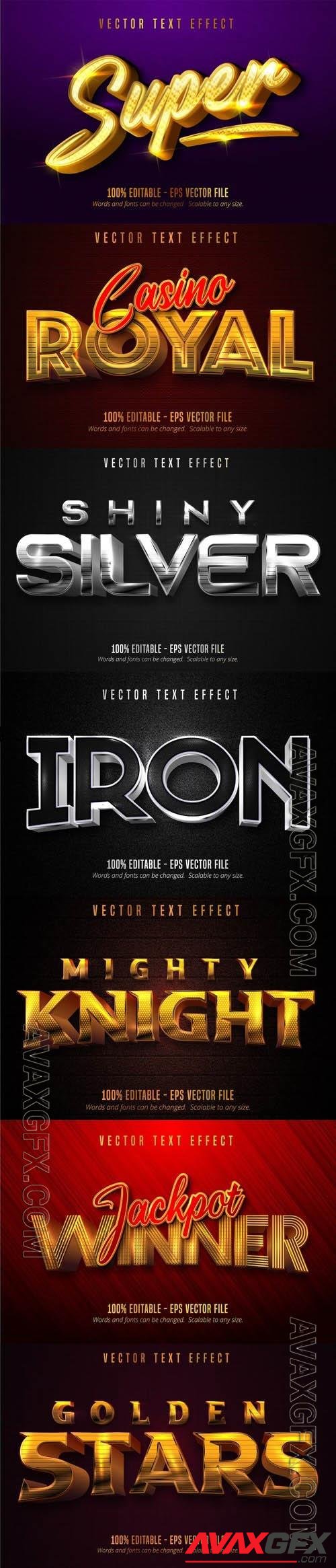 Vector 3d text editable, text effect font vol 117 [EPS]