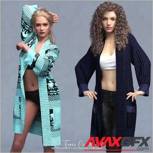 D-Force Cardigan for Genesis 8/8.1/9/V