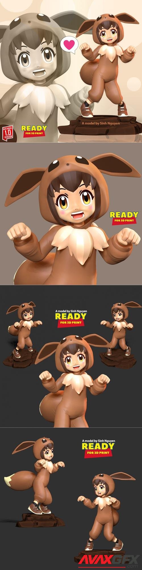 Eevee girl 3D Print