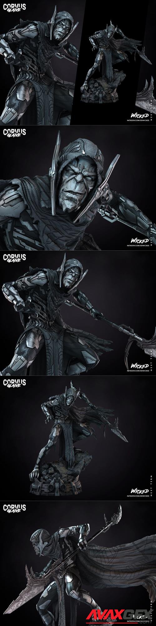 WICKED - Corvus Glaive Sculpture 3D Print