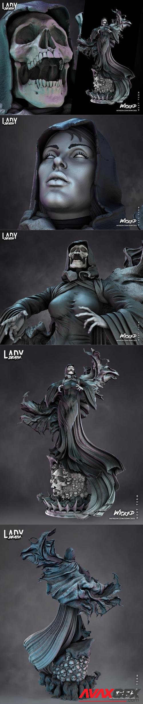 WICKED - Lady Death Sculpture 3D Print