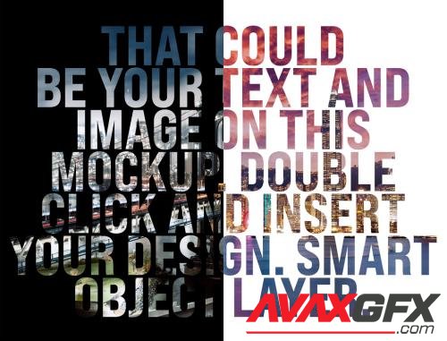 Text Masking Photo Effect Mockup 430468807 [Adobestock]