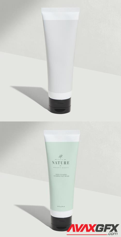 White Beauty Care Tube Mockup 430430185 [Adobestock]