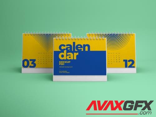 Horizontal Desk Calendar Mockup 429054340 [Adobestock]