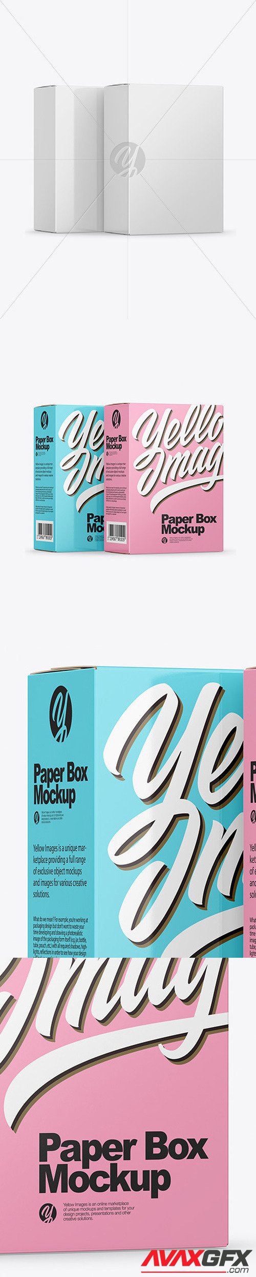 Two Paper Boxes Mockup 49997 [TIF]
