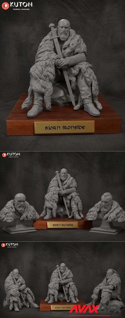 Bjorn Ironside With Ragnar Head Swap 3D Print