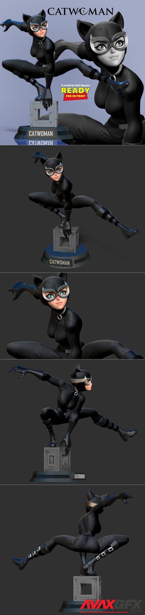Catwoman stylized 3D Print
